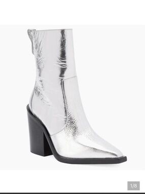 Larroude James Silver Boot